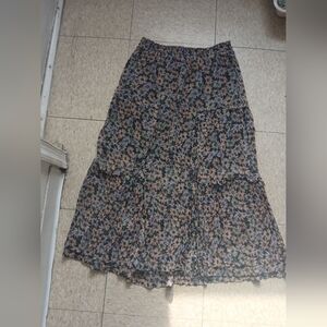 Coach Floral Print Maxi Skirt